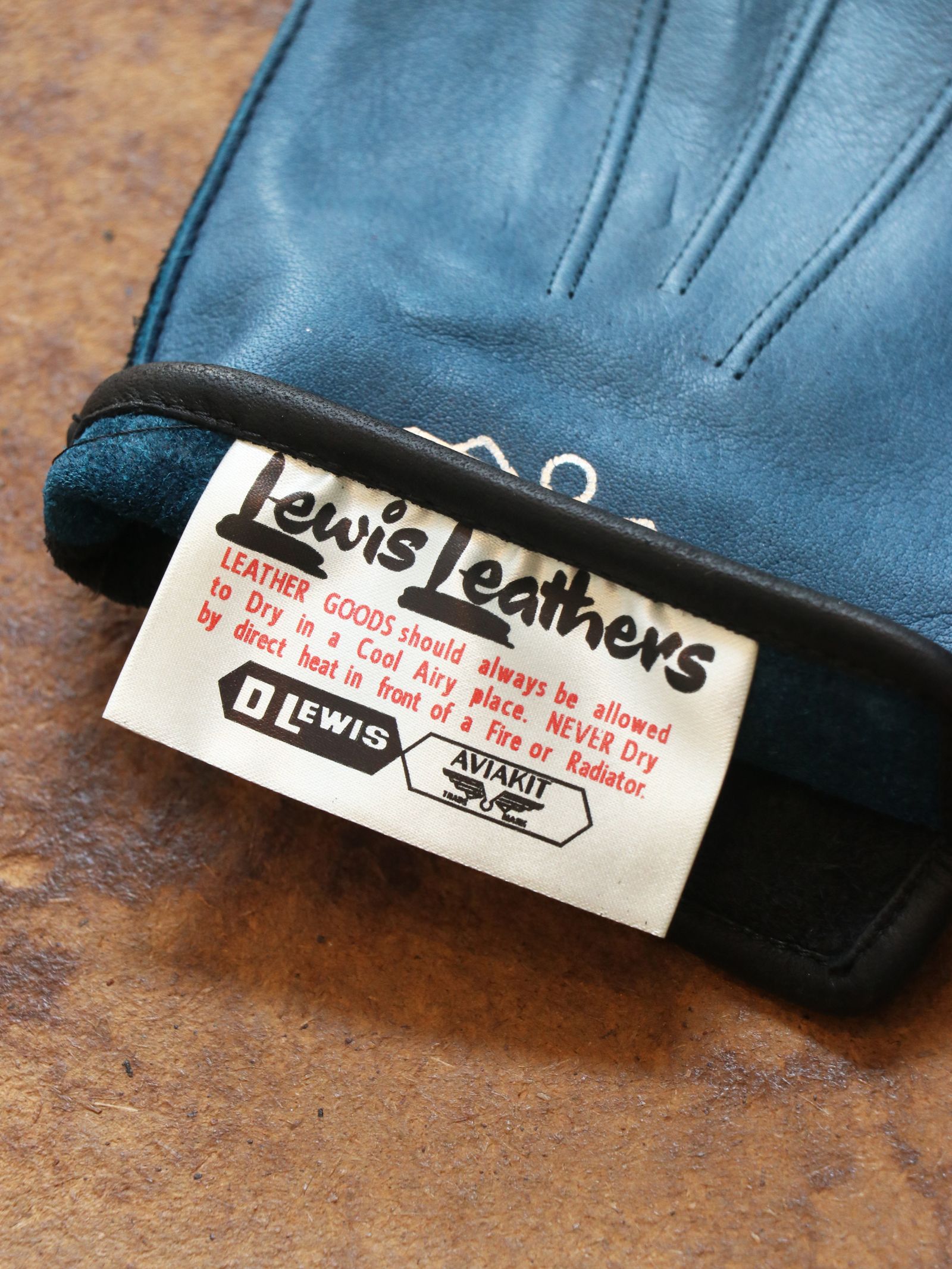 Lewis Leathers - No.810 STRAP GLOVES (OCEAN) | SKANDA