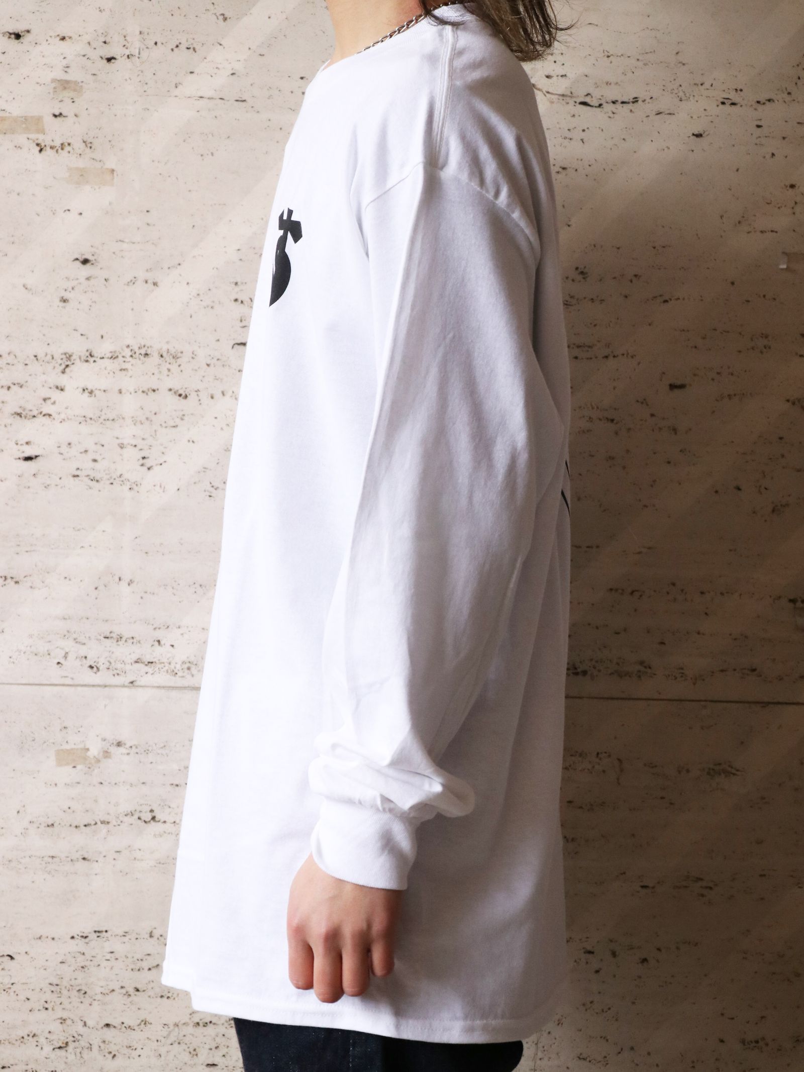 "達磨" L/S TEE (WHITE)