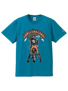 EROSTIKA × LEWIS LEATHERS "vol.2" S/S T-SHIRTS (TURQUOISE BLUE)