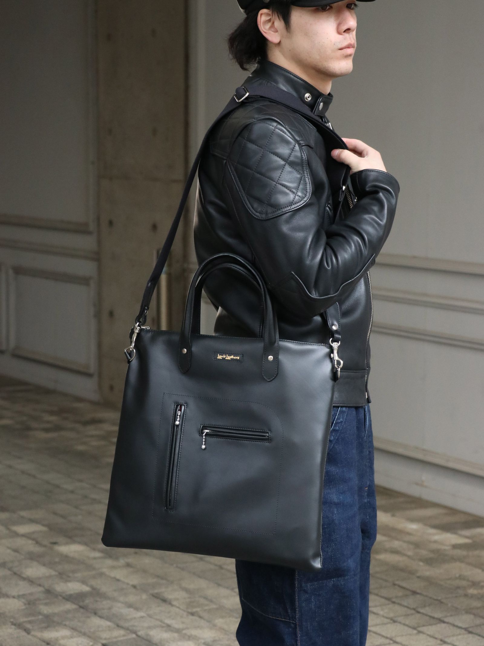Lewis Leathers - BRONX BAG (BLACK) | SKANDA
