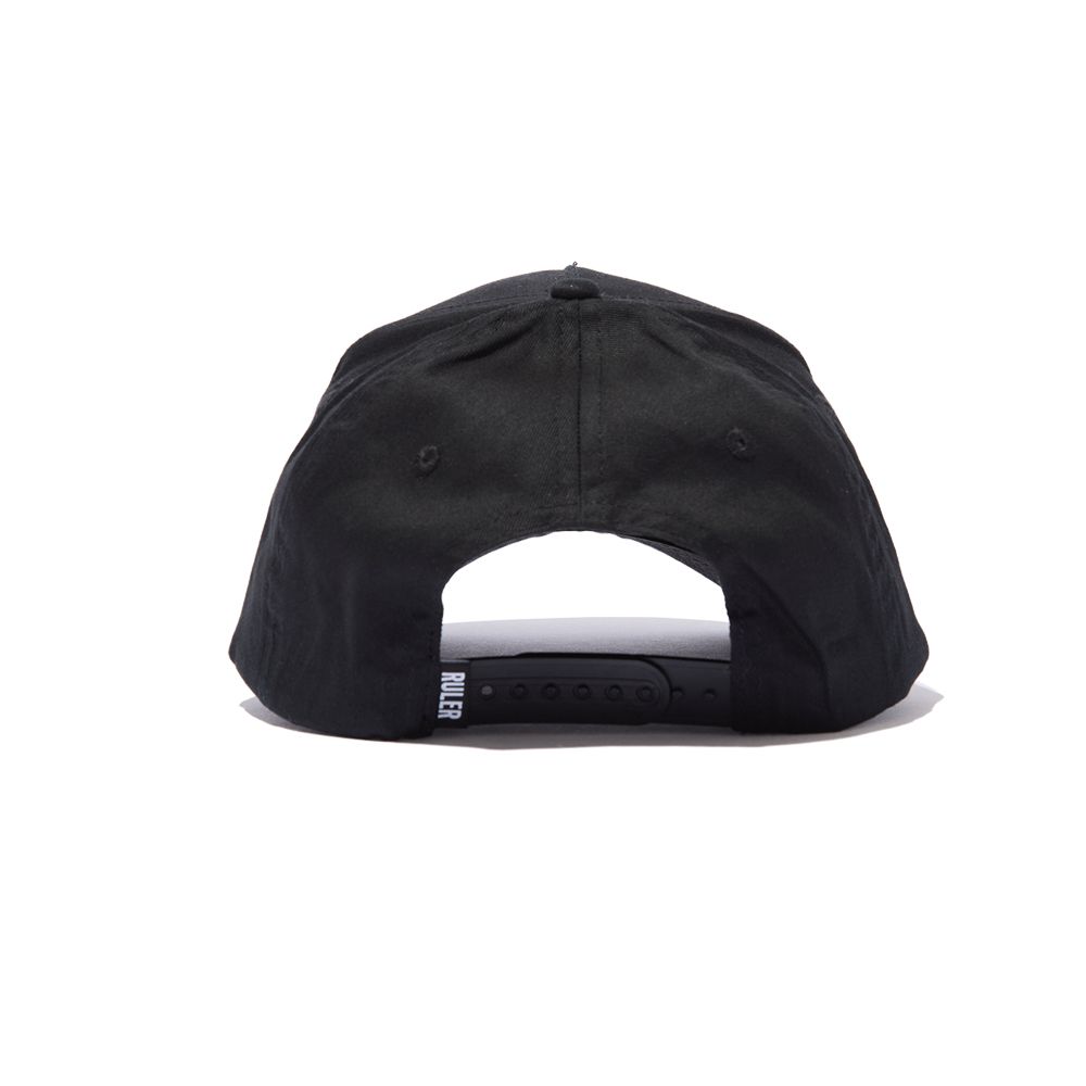 I.D. PATCH TWILL 5 PANEL CAP (BLACK)