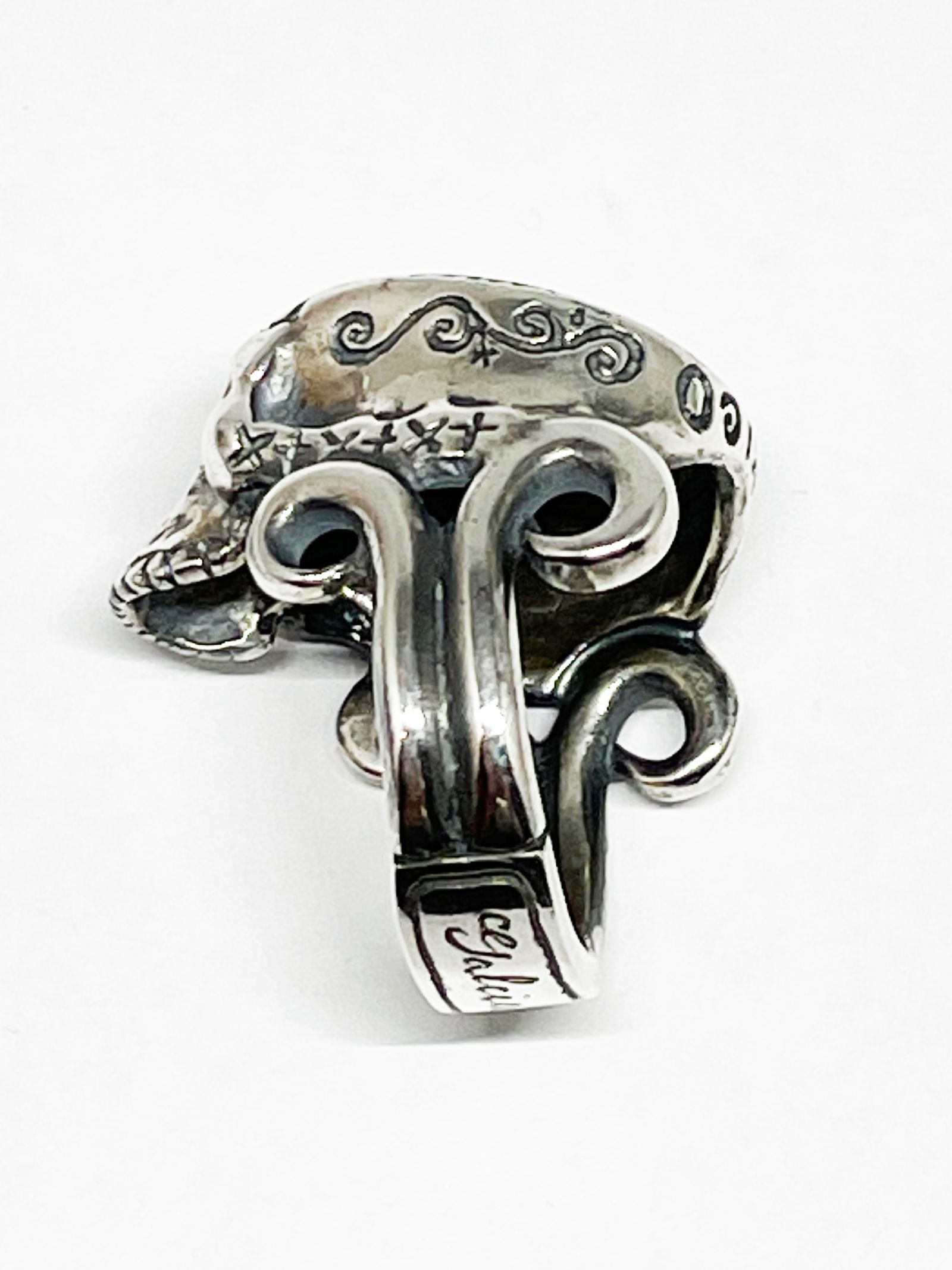 MAYA CALENDER SKULL RING (SILVER925)
