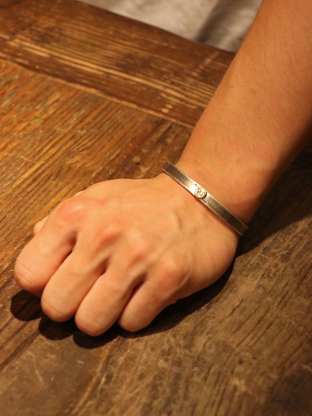 スモール ピース バングル (銀 x 金) / SMALL PEACE BANGLE (SILVER925 x k18 GOLD)