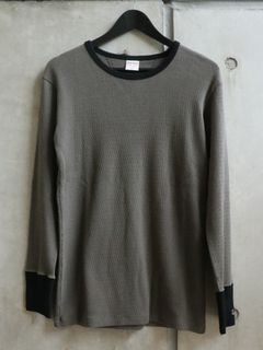 AVIAKIT WAFFLE T-SHIRTS (BLACK×GRAY)
