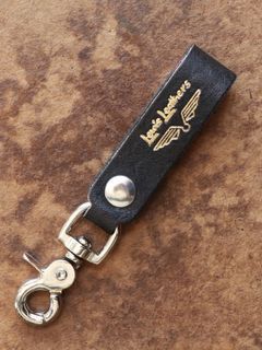 LEWIS LEATHERS BELT LOOP KEYRING MK2 "VEG-COW" (GOLD LOGO)