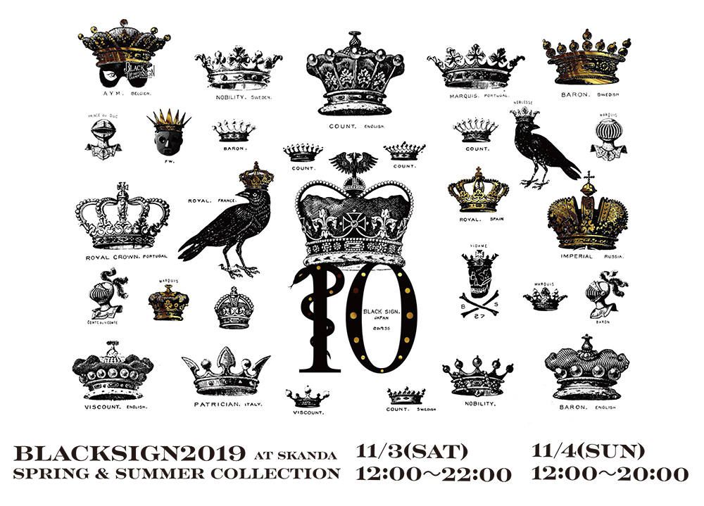 BLACKSIGN 2019SPRING&SUMMER COLLECTION at SKANDA