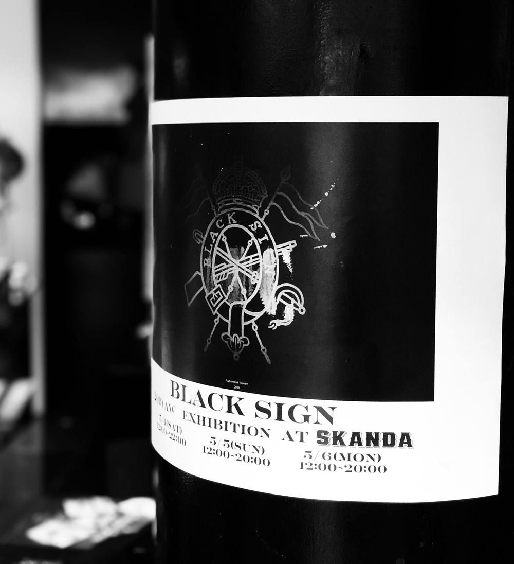 BLACK SIGN 2019AW COLLECTION at SKANDA