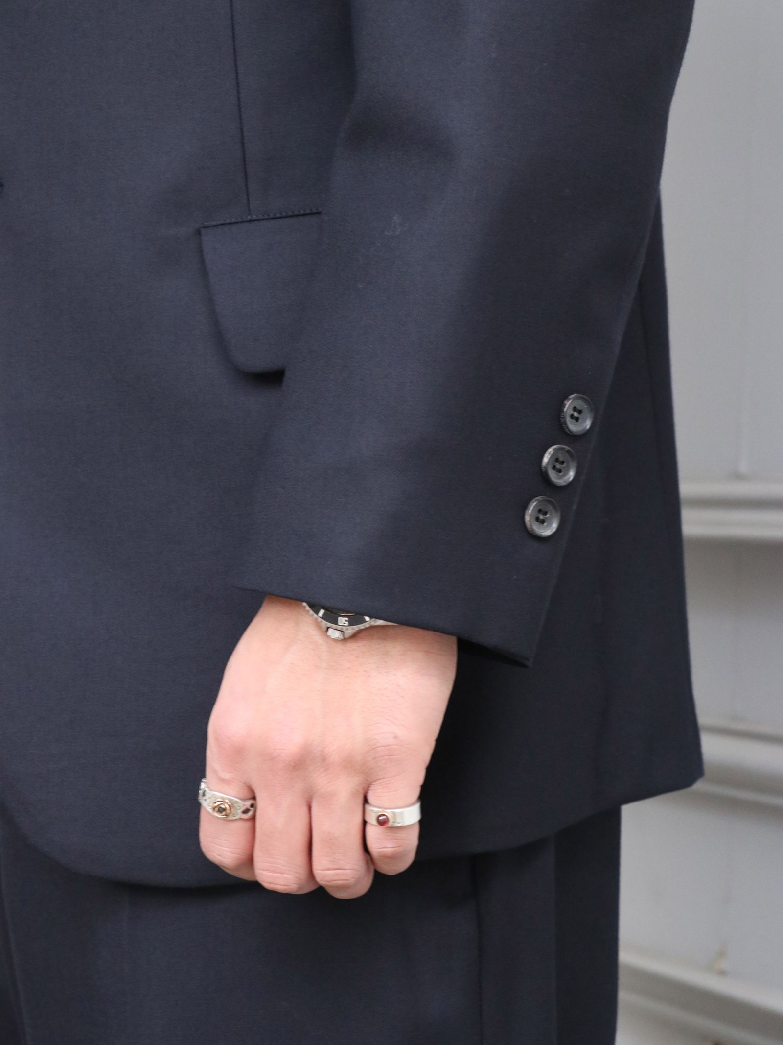 WALL SYREET SNAPY SUIT (DARK NAVY)