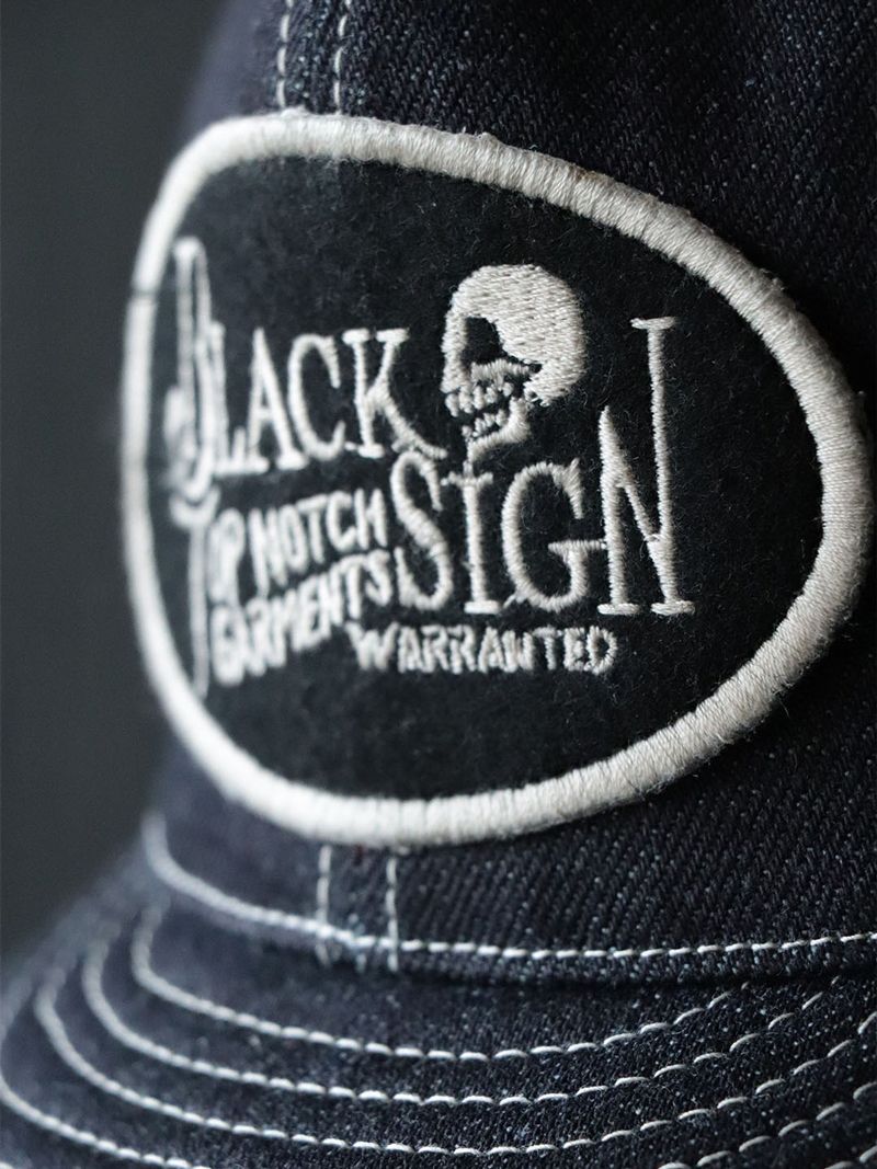 INDIGO DENIM TRUCKER CAP (DARK INDIGO)