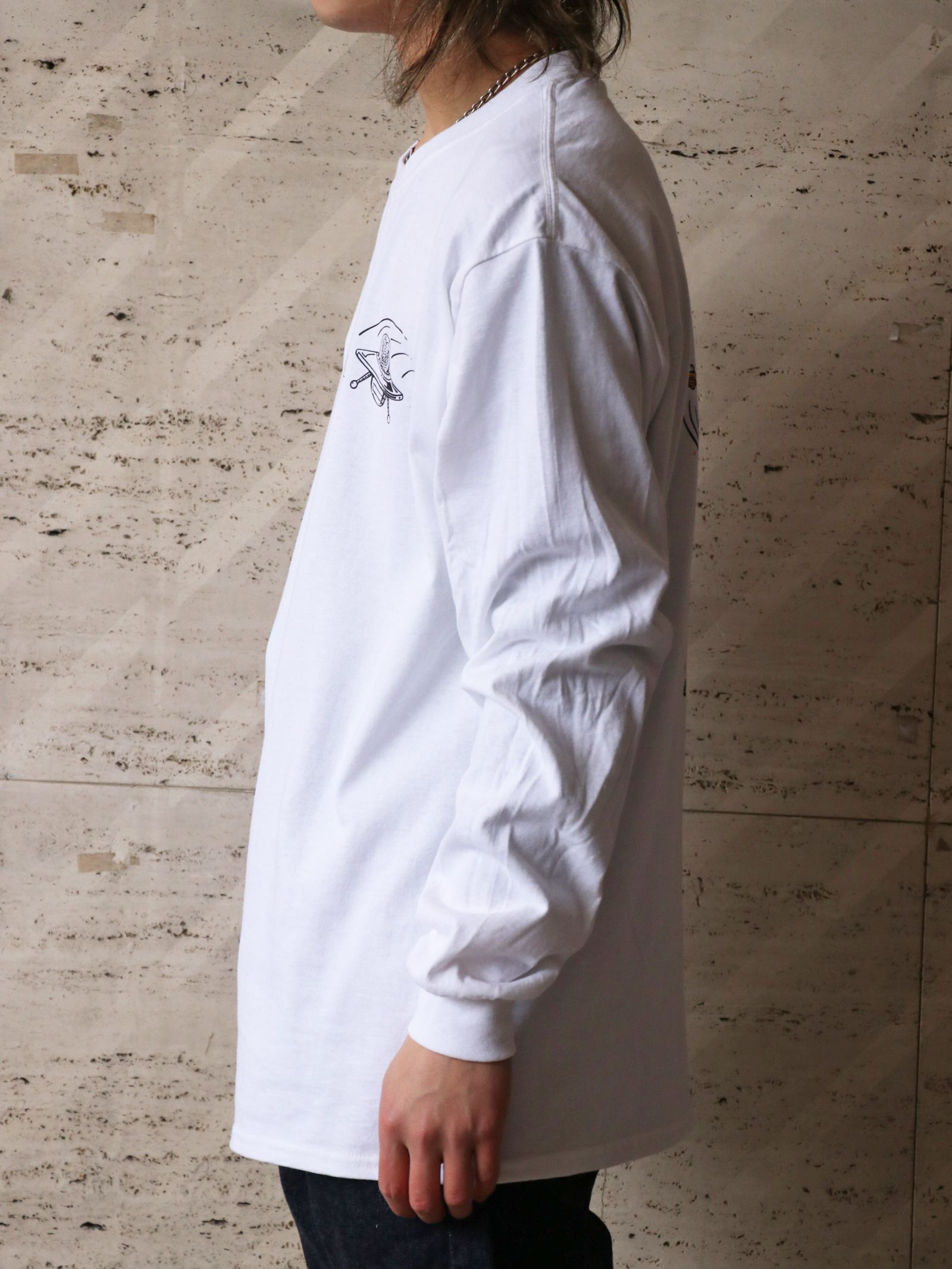 "F.T" L/S TEE (WHITE)