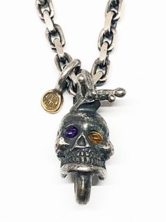 スネイル&スカル カスタムペンダント- マウス&チーズチェーン(L) / Snail & Skull Custom Pendant-LVC "Mouse & Cheese" Chain