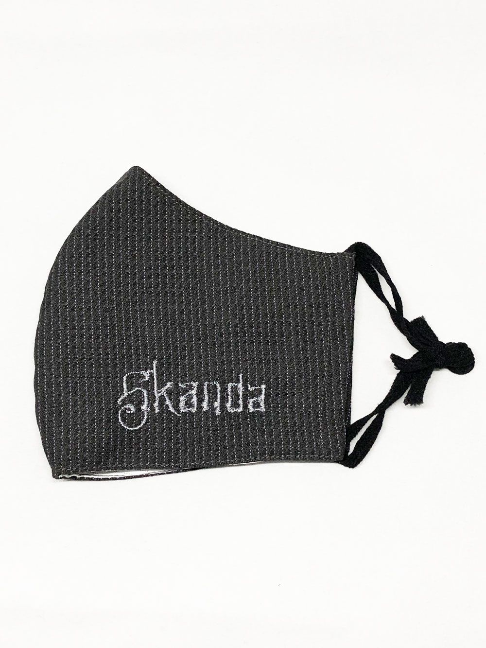 SKANDA× haru*hano 刺繍 マスク (グレー)