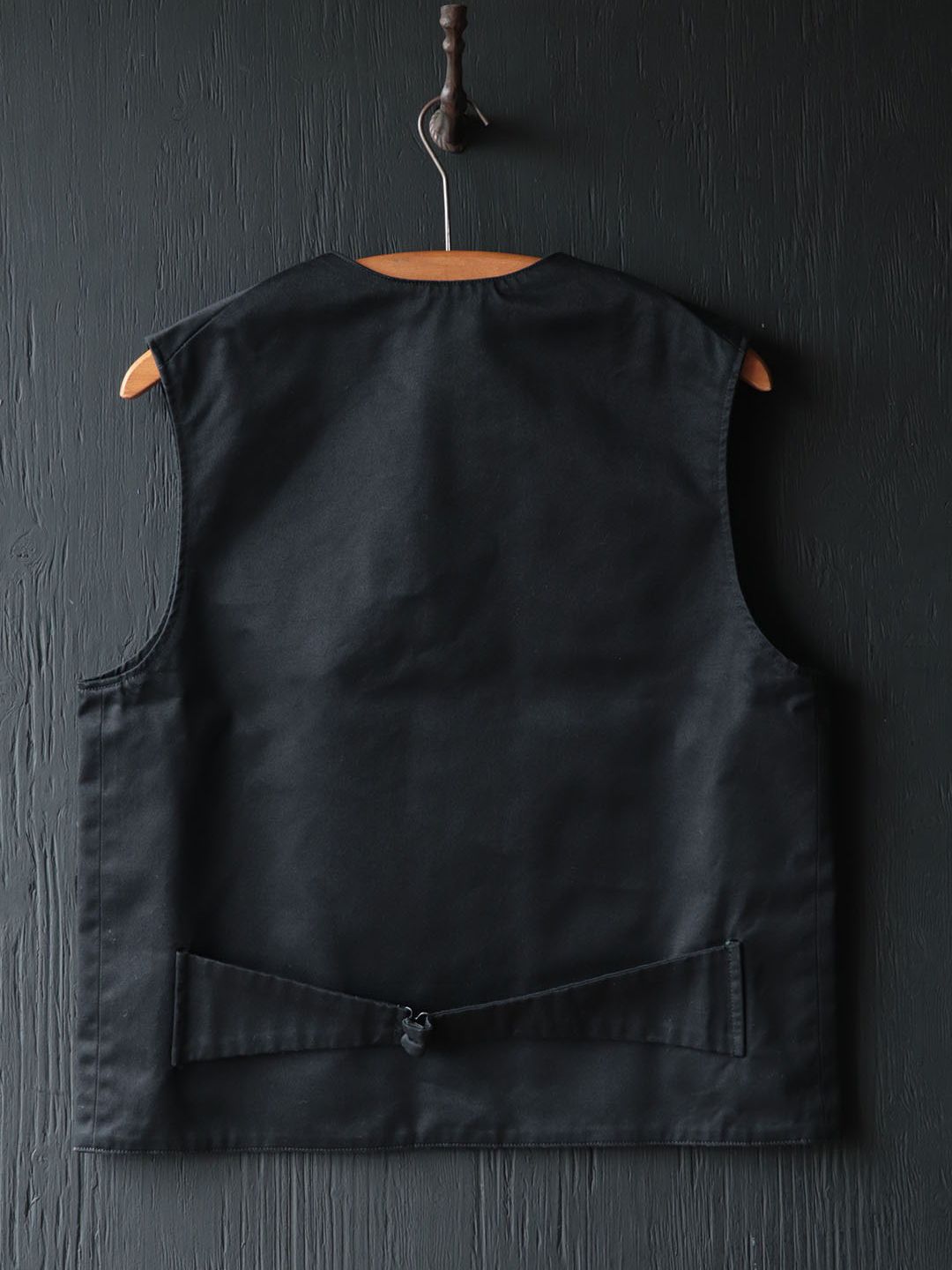 BLACK SIGN - BLACK CHINO DOUBLE BREASTED SWINDLER VEST (MIDNIGHT 