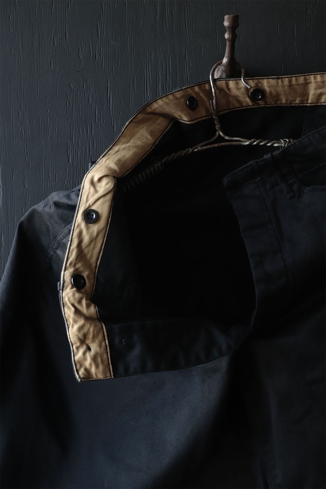 BLACK CHINO SHERIFF BREECHES (MIDNIGHT BLACK)