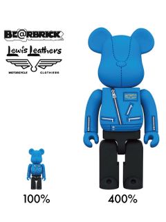 BE@RBRICK × LEWIS LEATHERS 400%＆100% set