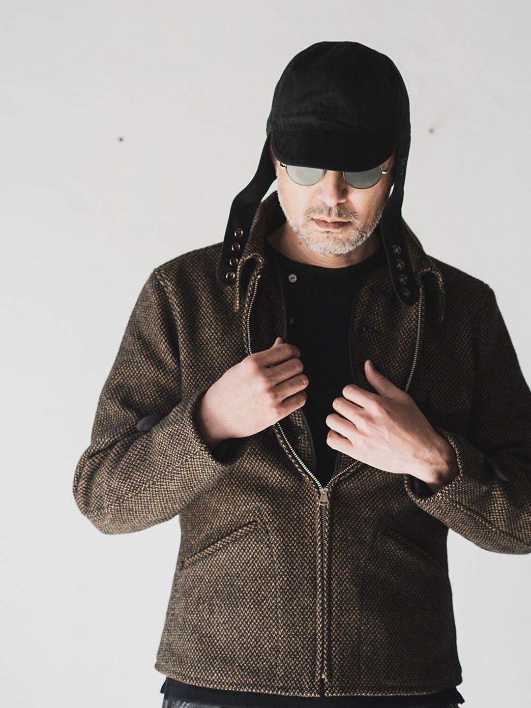 PARFFIN WEATHER AVIATOR CAP (BLACK)