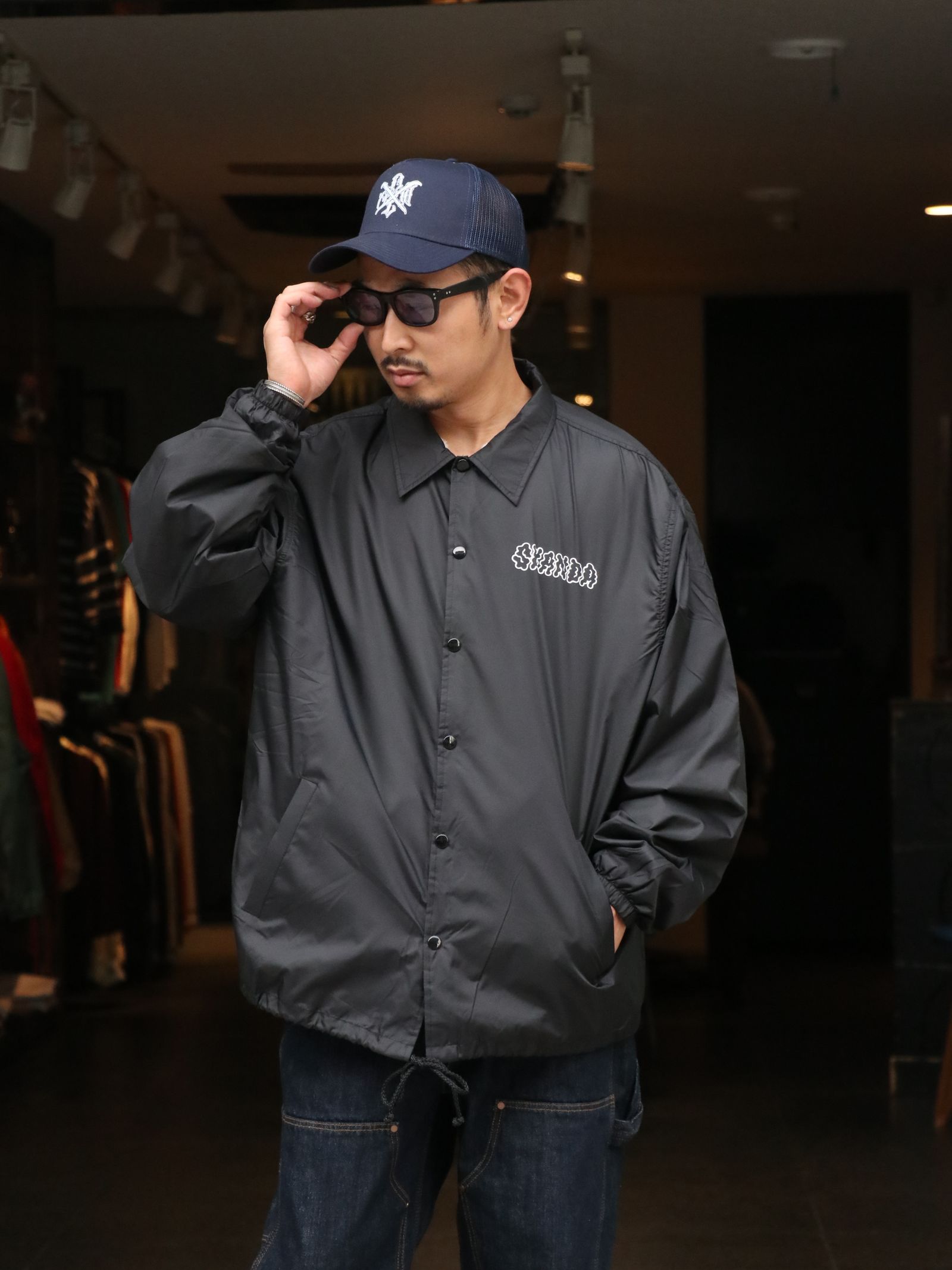 "S" LADY BOA COACH JACKET (BLACK)