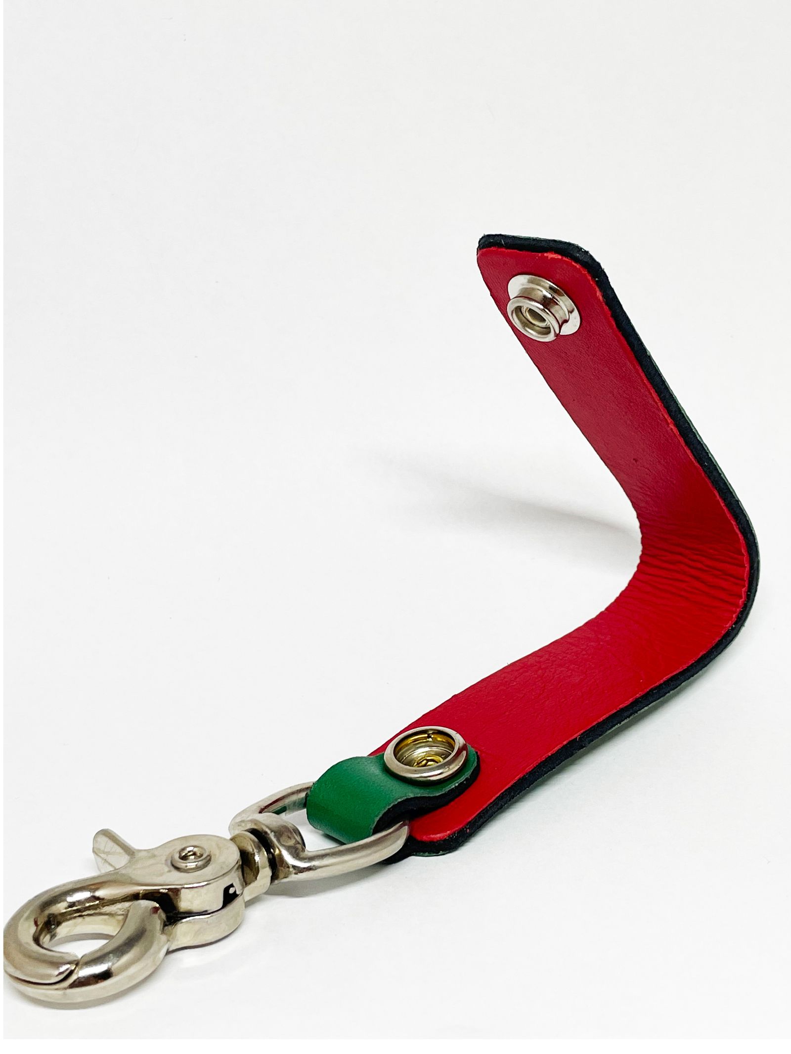 LEWIS LEATHERS BELT LOOP KEYRING Mk2 (GREEN)