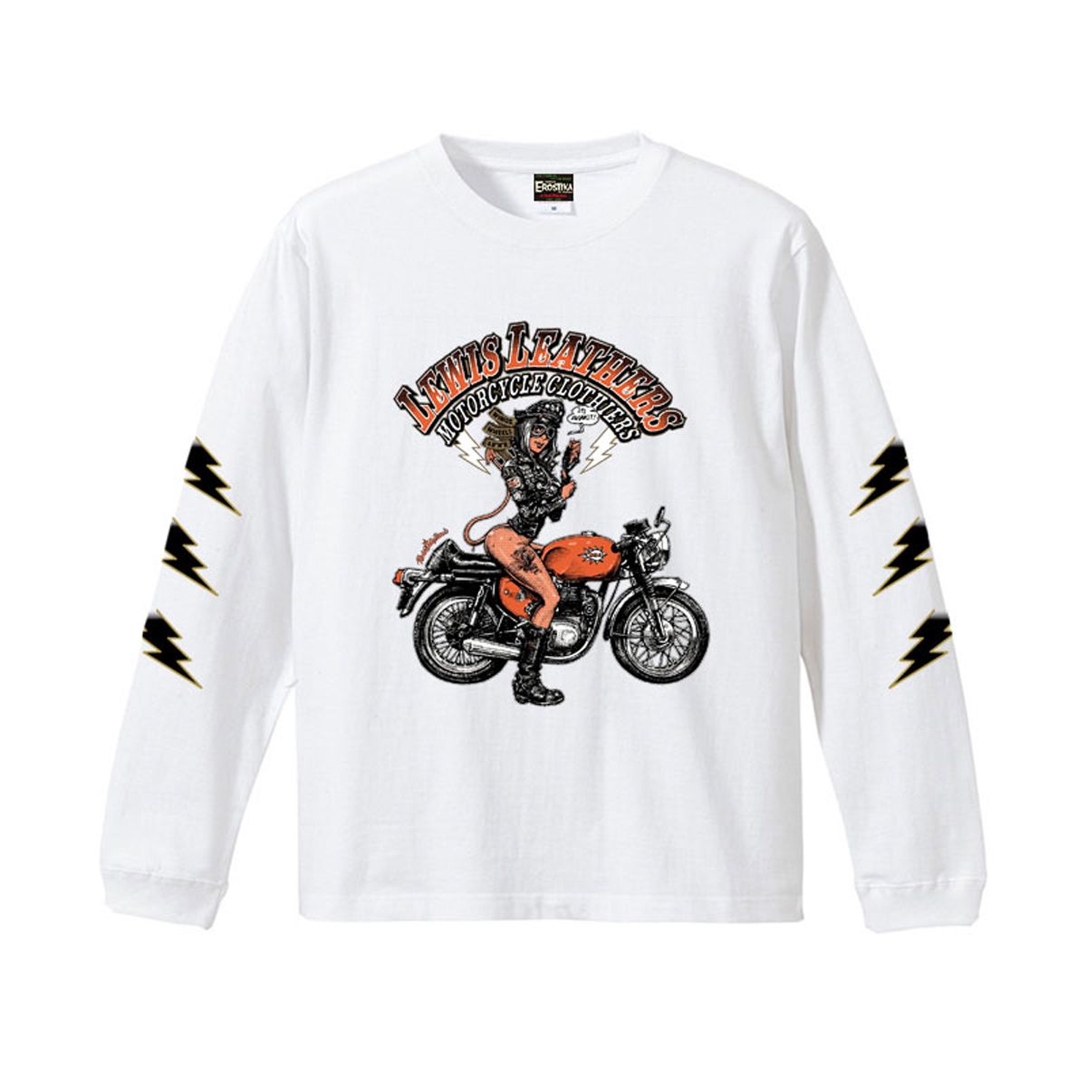 Lewis Leathers - RIB LONG SLEEVE TEE EROSTIKA × LEWIS Lewis Leathers - RIB LONG SLEEVE TEE EROSTIKA × LEWIS