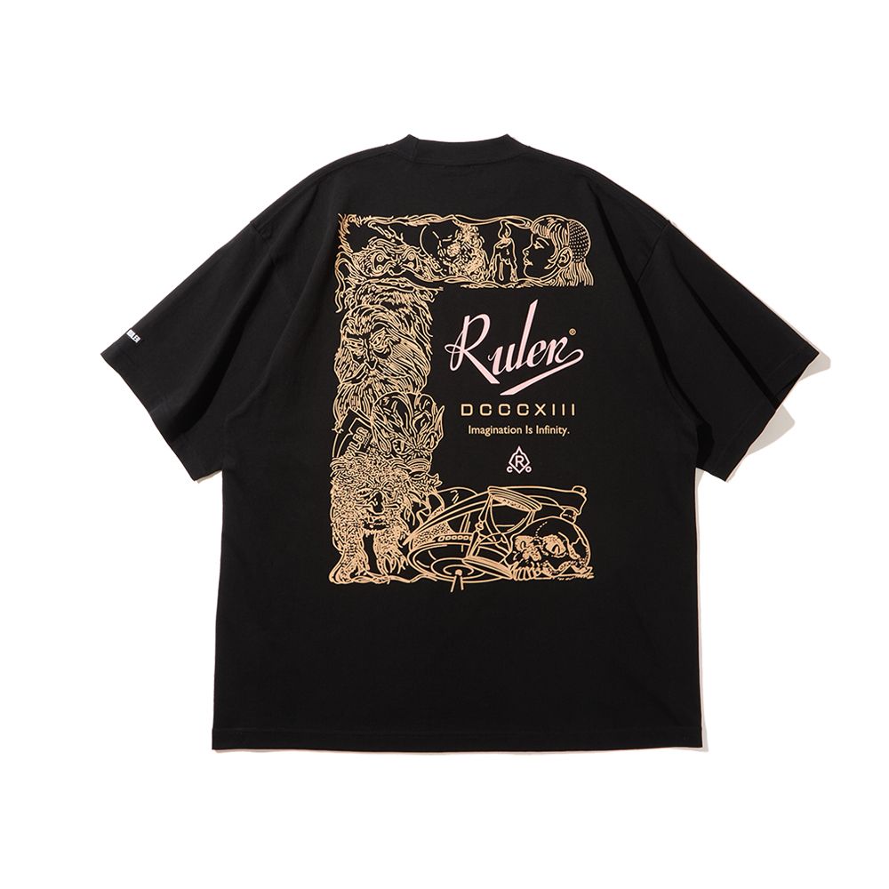 IMAGINATION IS INFINITY 7oz. S/S TEE （BLACK）