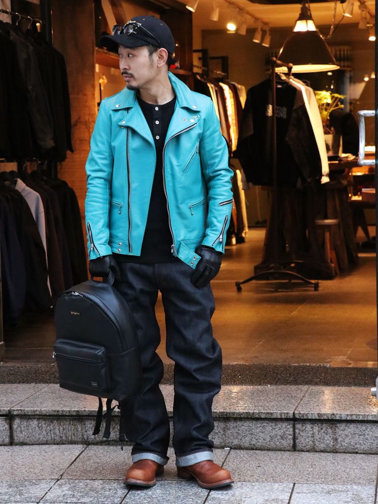 自分の好きをSTYLEとして打ち出す "LEWIS LEATHERS" コーディネート