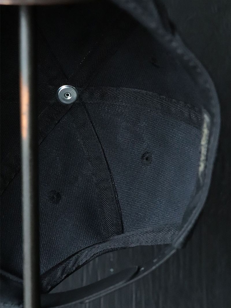 BLACK DENIM TRUCKER CAP (DEEP BLACK)