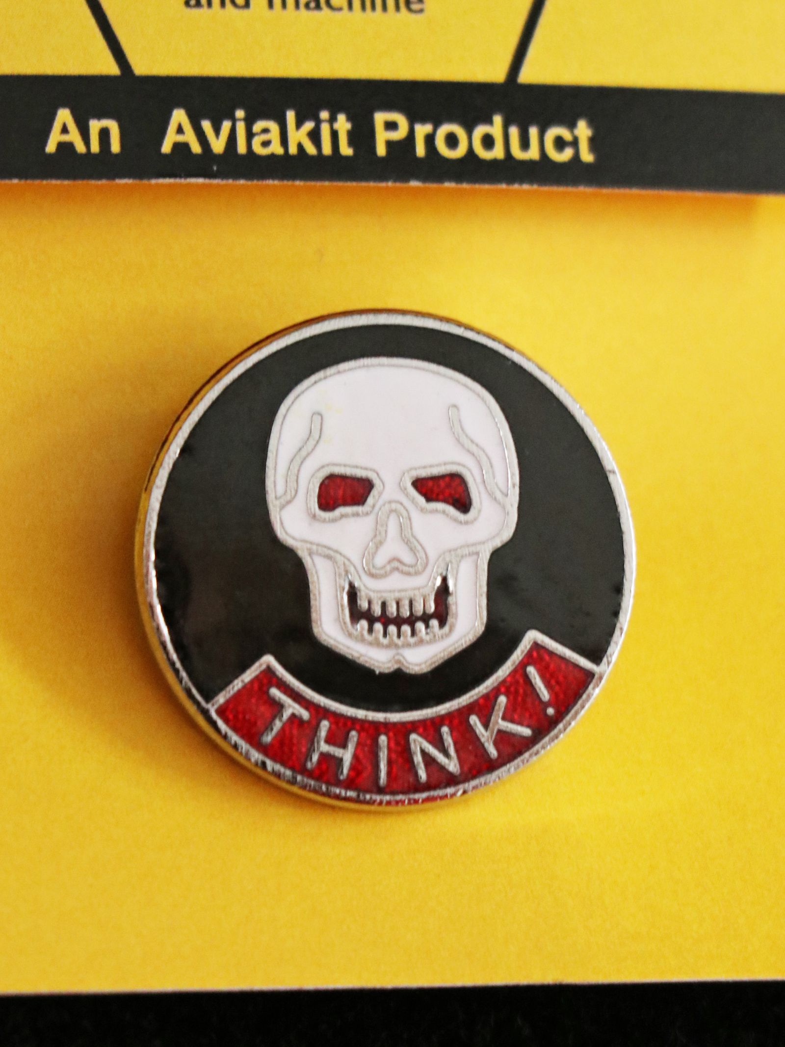 "THINK! SKULL" BADGE (LARGE)