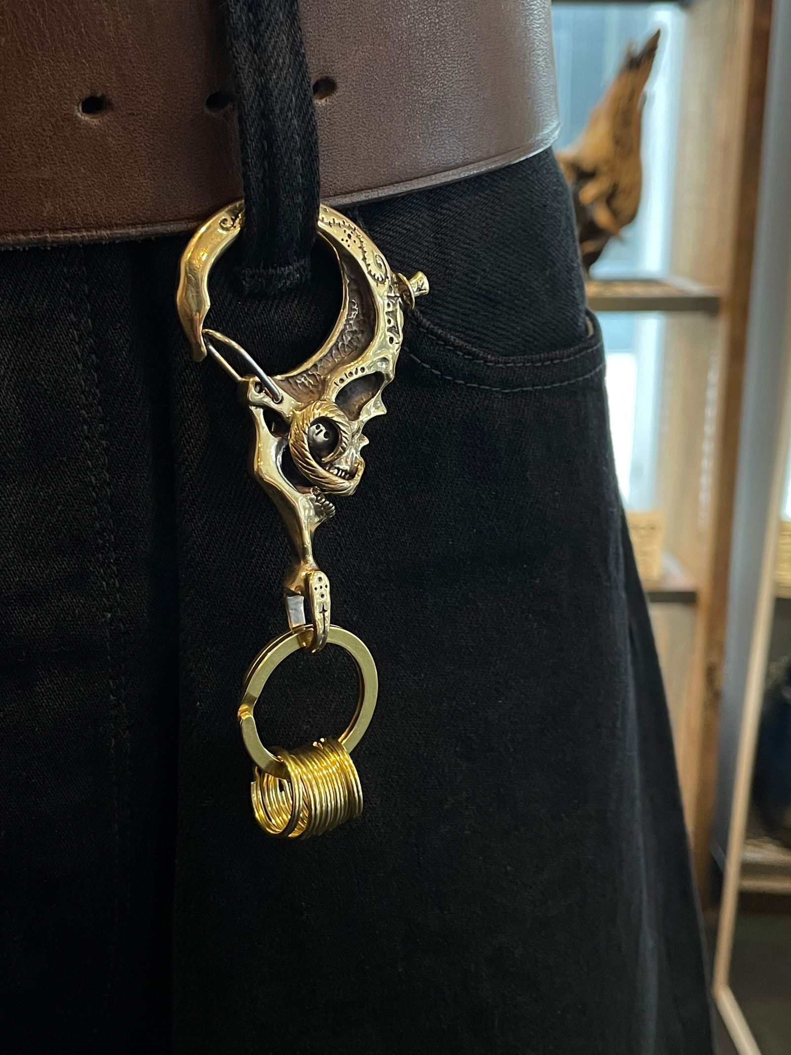 galcia - スカルキーホルダー / SKULL KEYHOLDER SKULL (BRASS) | SKANDA