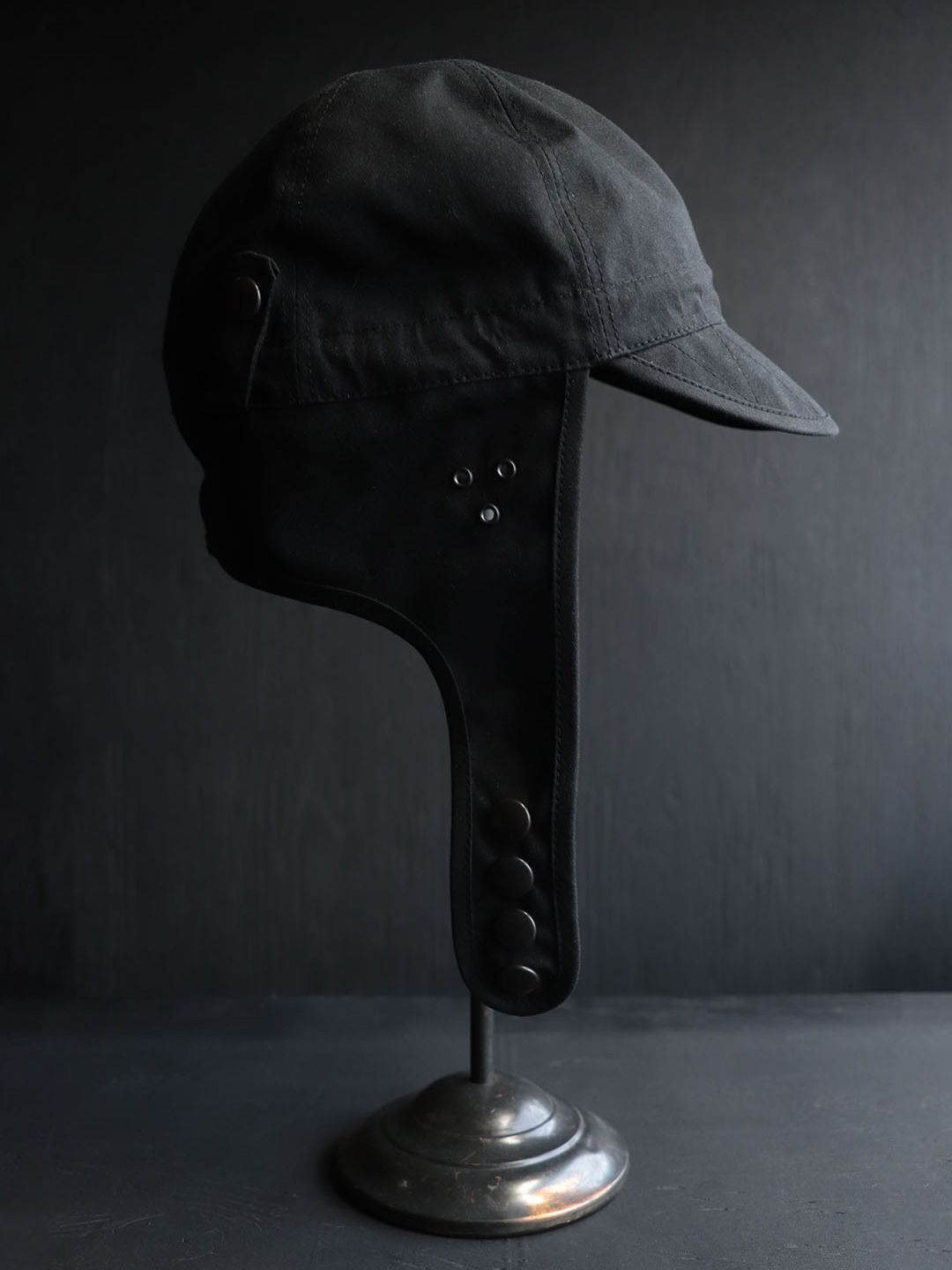 PARFFIN WEATHER AVIATOR CAP (BLACK)