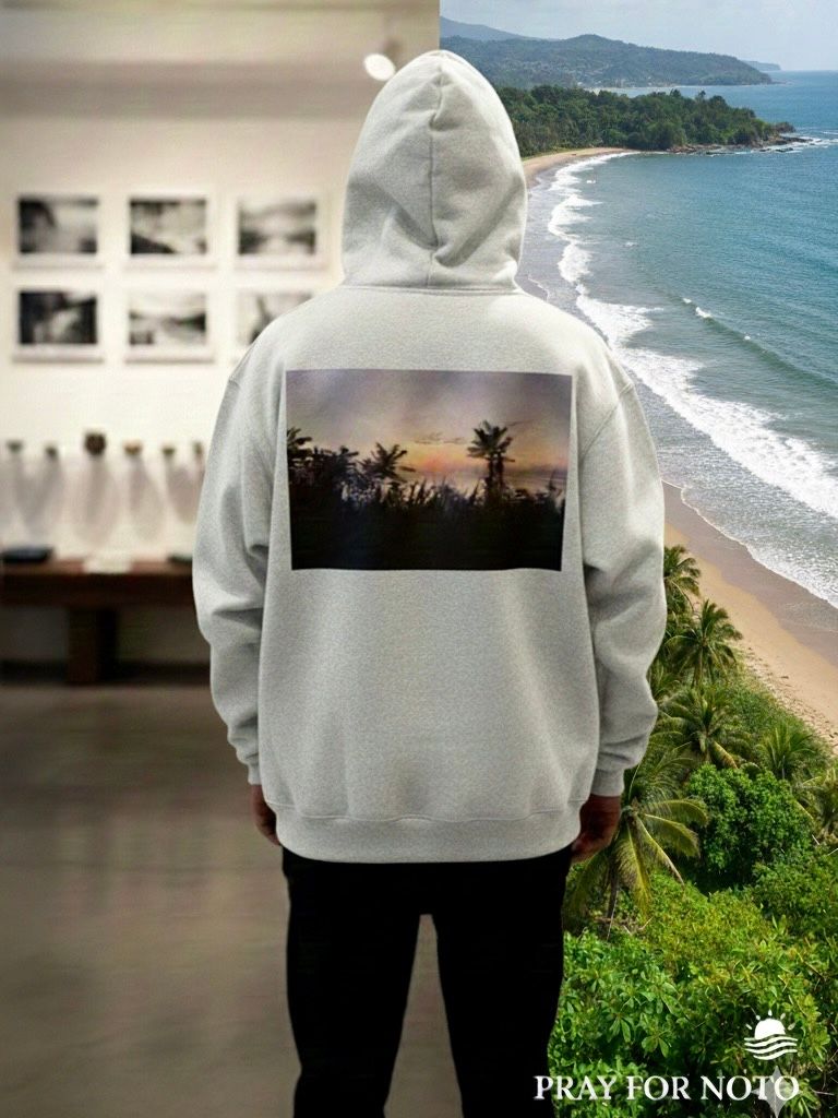 "ENCOUNTER" PHOTO FULL ZIP HOODIE (ASH GRAY)