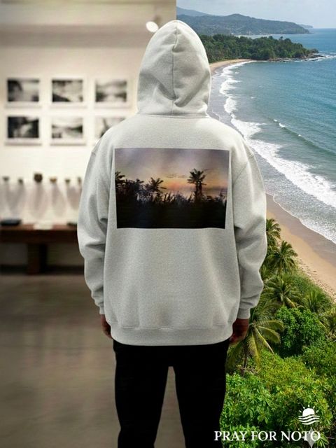 "ENCOUNTER" PHOTO FULL ZIP HOODIE (ASH GRAY)