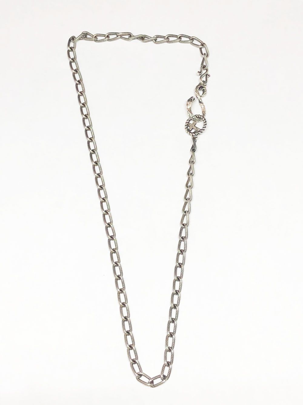 SNAKE & CROSS NECKLACE CHAIN 50cm (SILVER925)