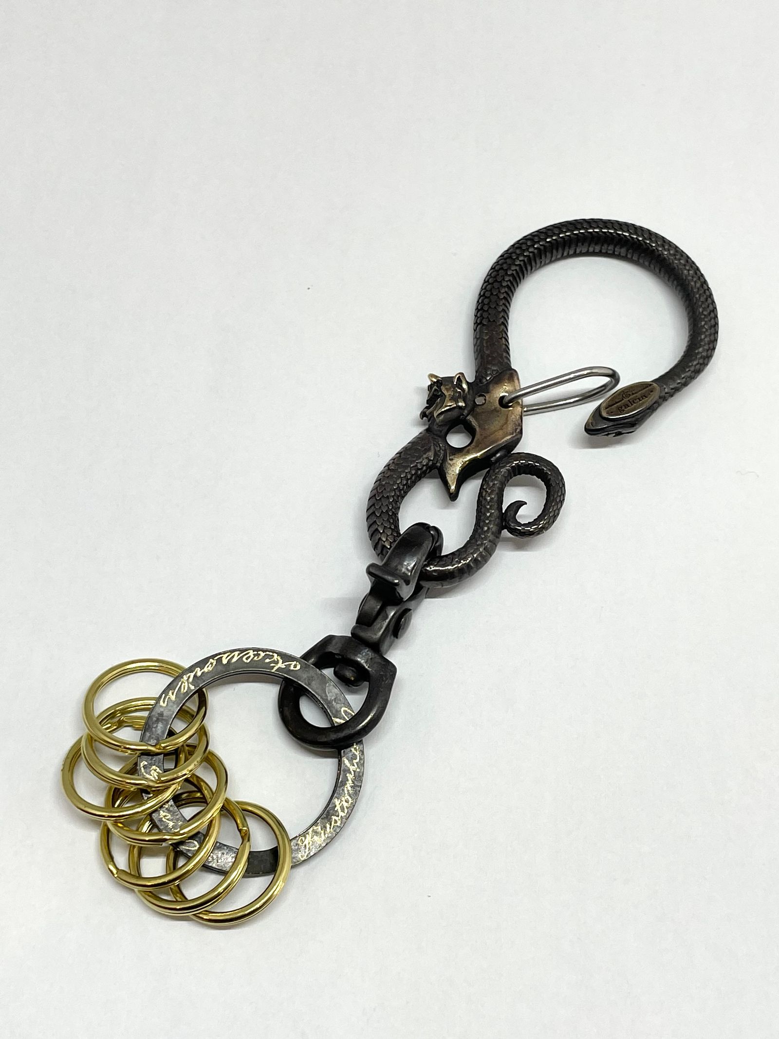 BLACKSNAKE & DEVIL KEYHOLDER(BRASS)