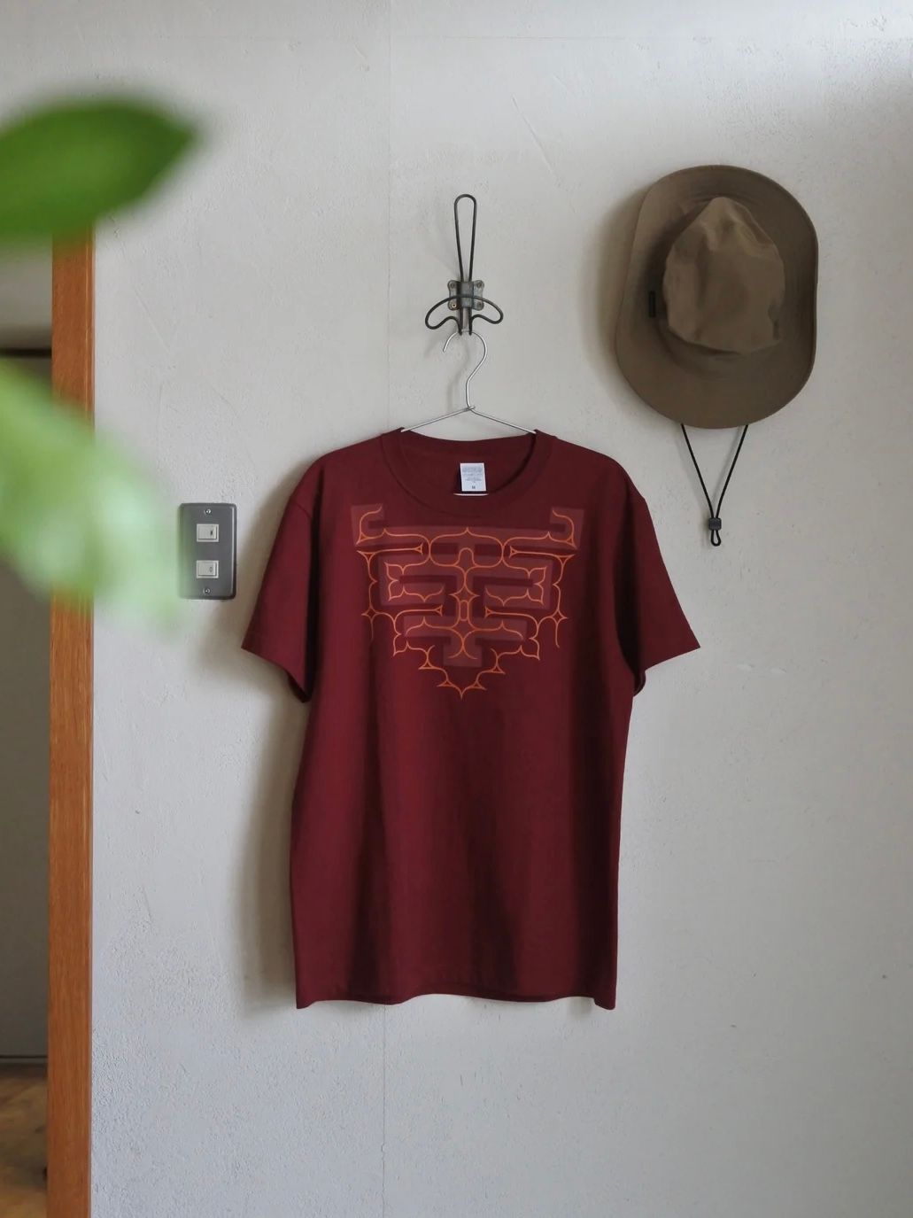 コットン厚手Tシャツ -apappo epuy- (BURGANDY)