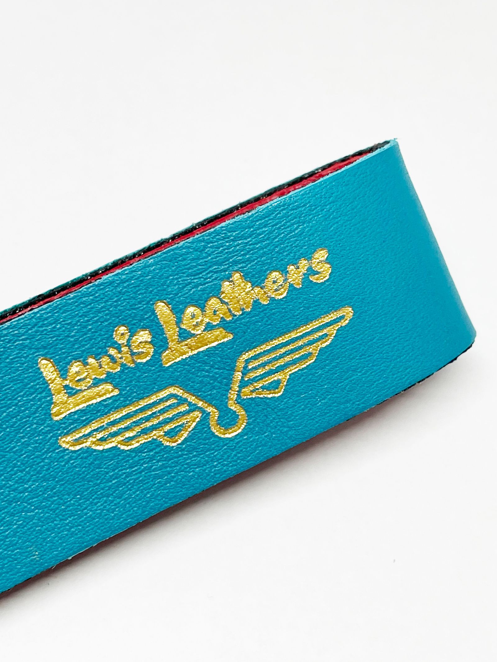 LEWIS LEATHERS BELT LOOP KEYRING Mk2 (TURQUOISE)