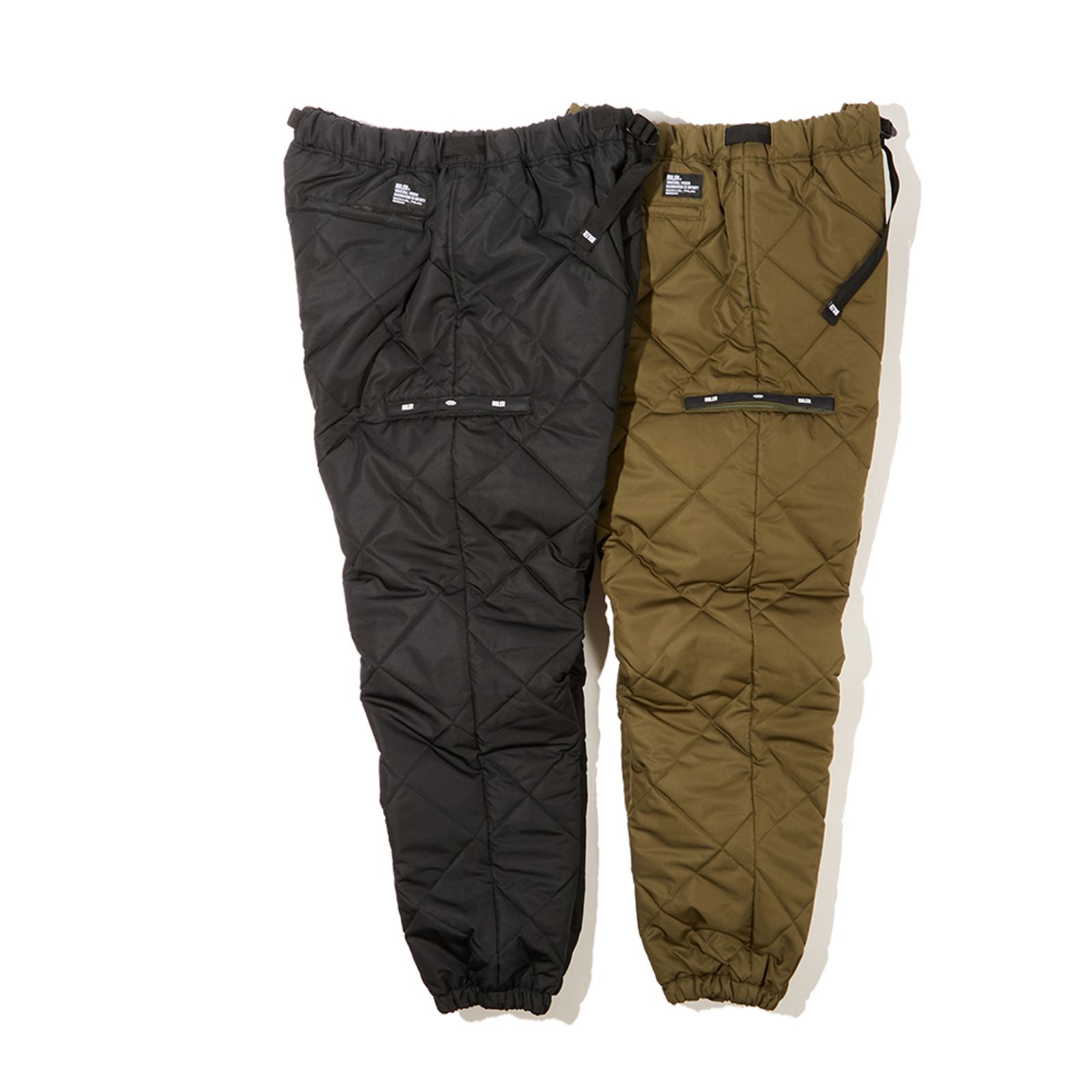MATT QUILTED CARGO PANTS (BLACK)