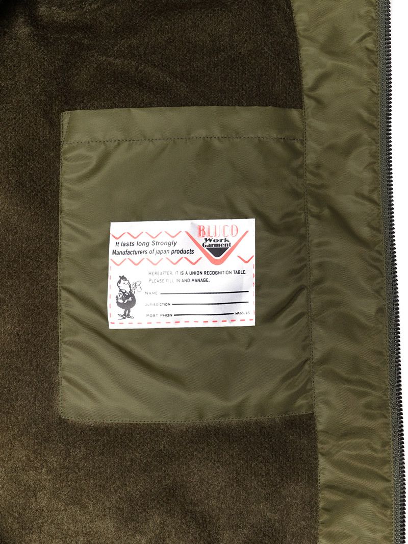 CREW NECK JACKET (OLIVE)