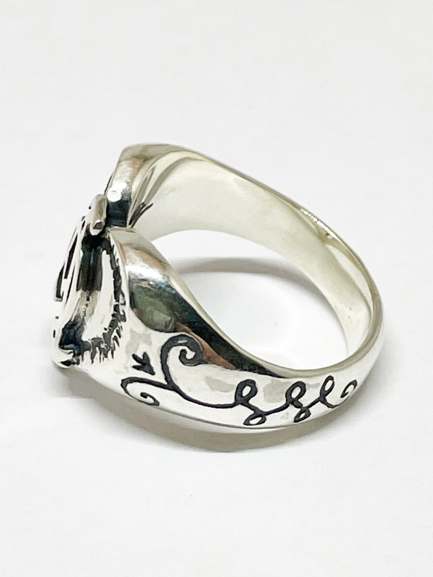 HEART & ΑΩ RING (SILVER925)