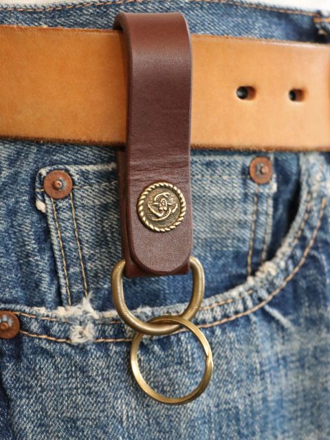 【受注オーダー】LVC x SKANDA LEATHER LOOP HOLDEFR "BROWN"