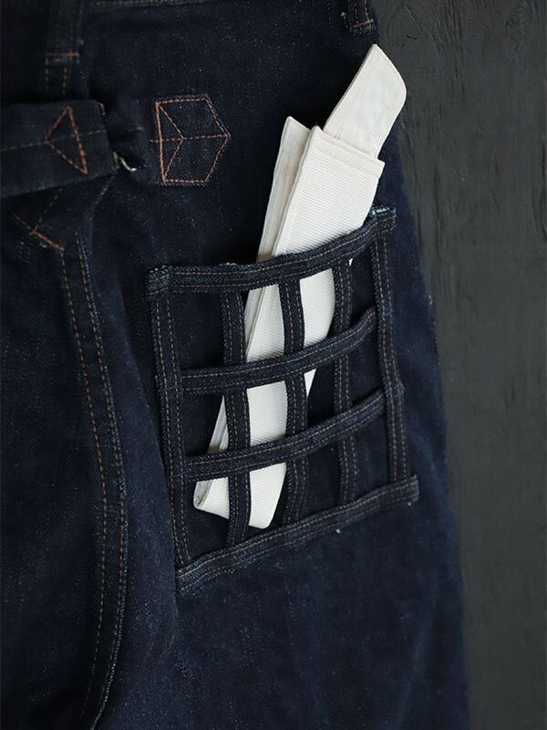1940s 15oz DENIM PRISON WAIST-OVERALLS