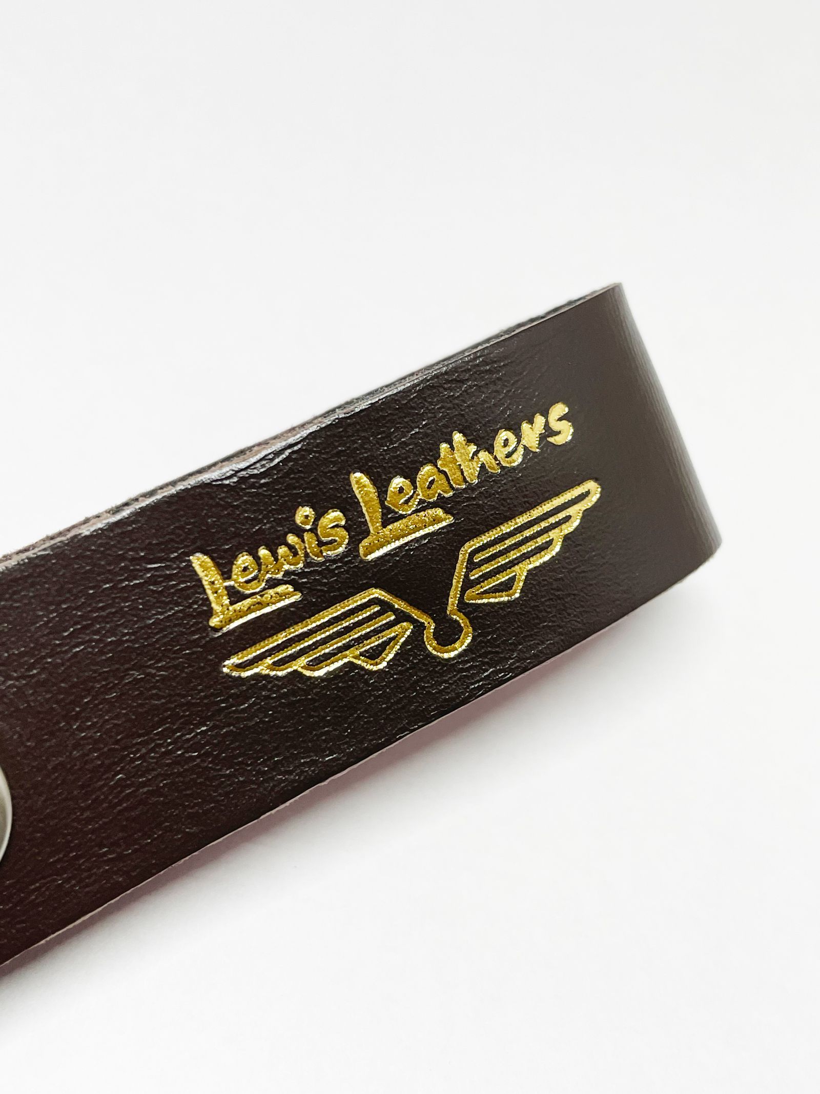 LEWIS LEATHERS BELT LOOP KEYRING Mk2 (BROWN)