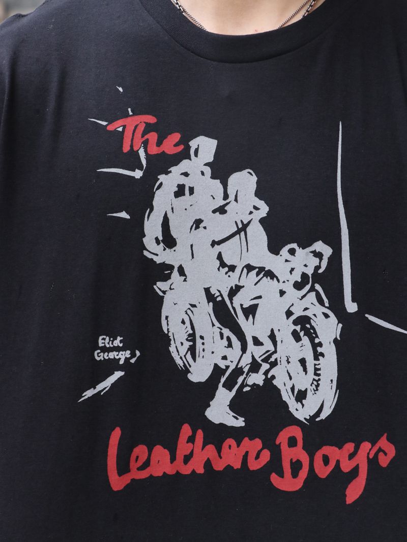 THE LEATHER BOYS T-SHIRT "BIKE" (BLACK)