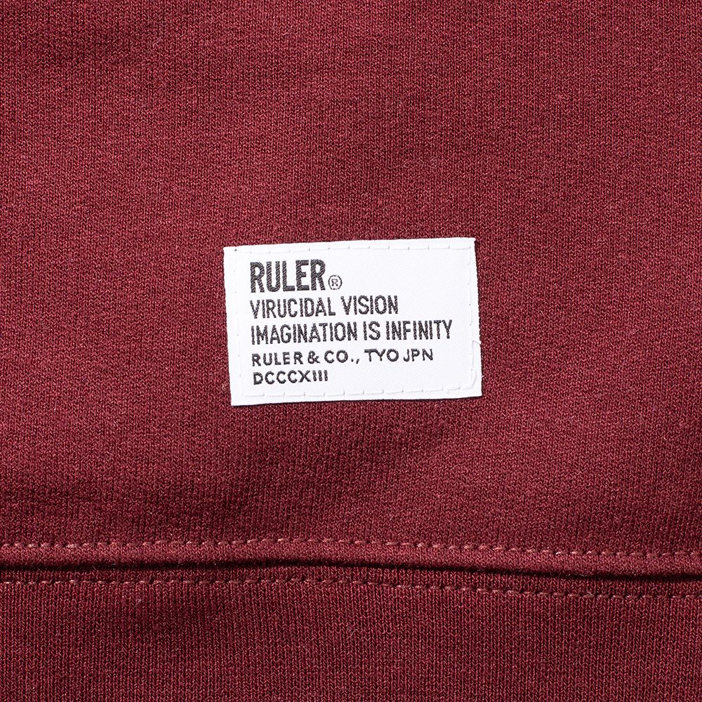 【限定発売】SKANDA LTD.W-NAME CP 9OZ.SWAETSHIRT (BURGUNDY)