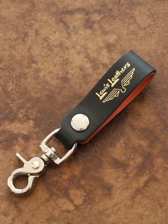【限定発売】LEWIS LEATHERS BELT LOOP KEYRING MK2 (BLACK×ORANGE)