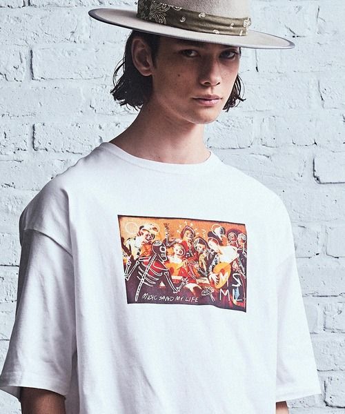 MSML アートグラフィック オーバーサイズTシャツ/ MSML ART GRAPHIC OVERSIZED TEE