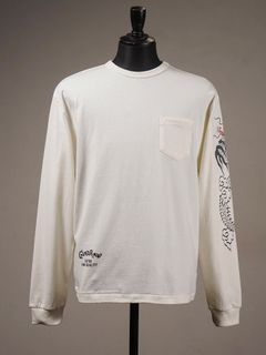GLAD RAW - L/S T-SHIRTS (WHITE)
