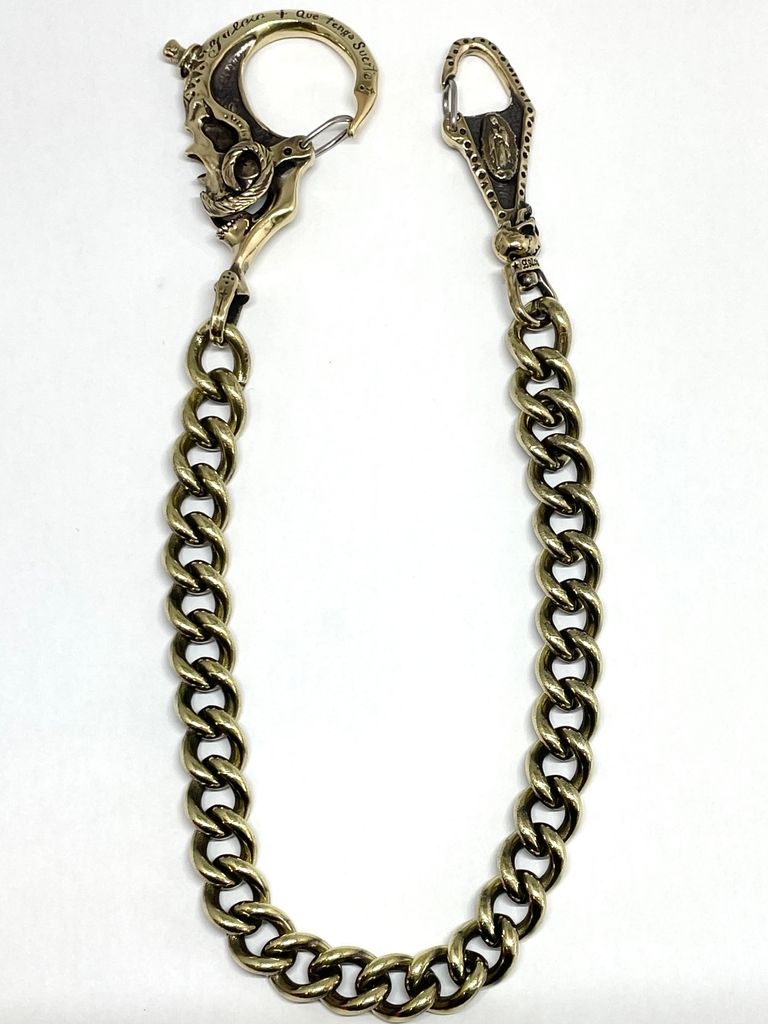 galcia SKULL&COFFIN WALLET CHAIN (BRASS) SKANDA