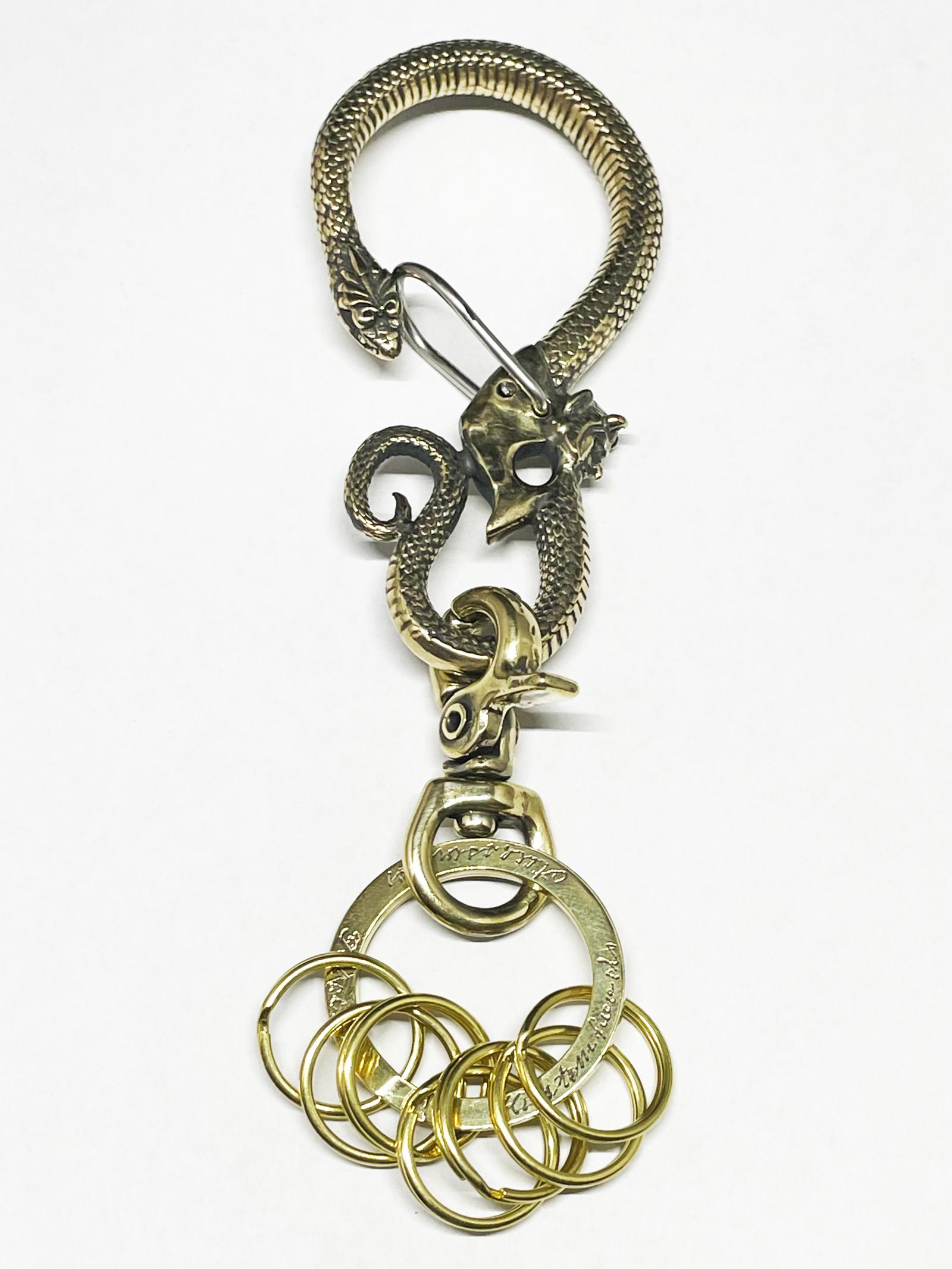 galcia - BLACKSNAKE & DEVIL KEYHOLDER(BRASS) | SKANDA galcia - BLACKSNAKE & DEVIL KEYHOLDER(BRASS) | SKANDA