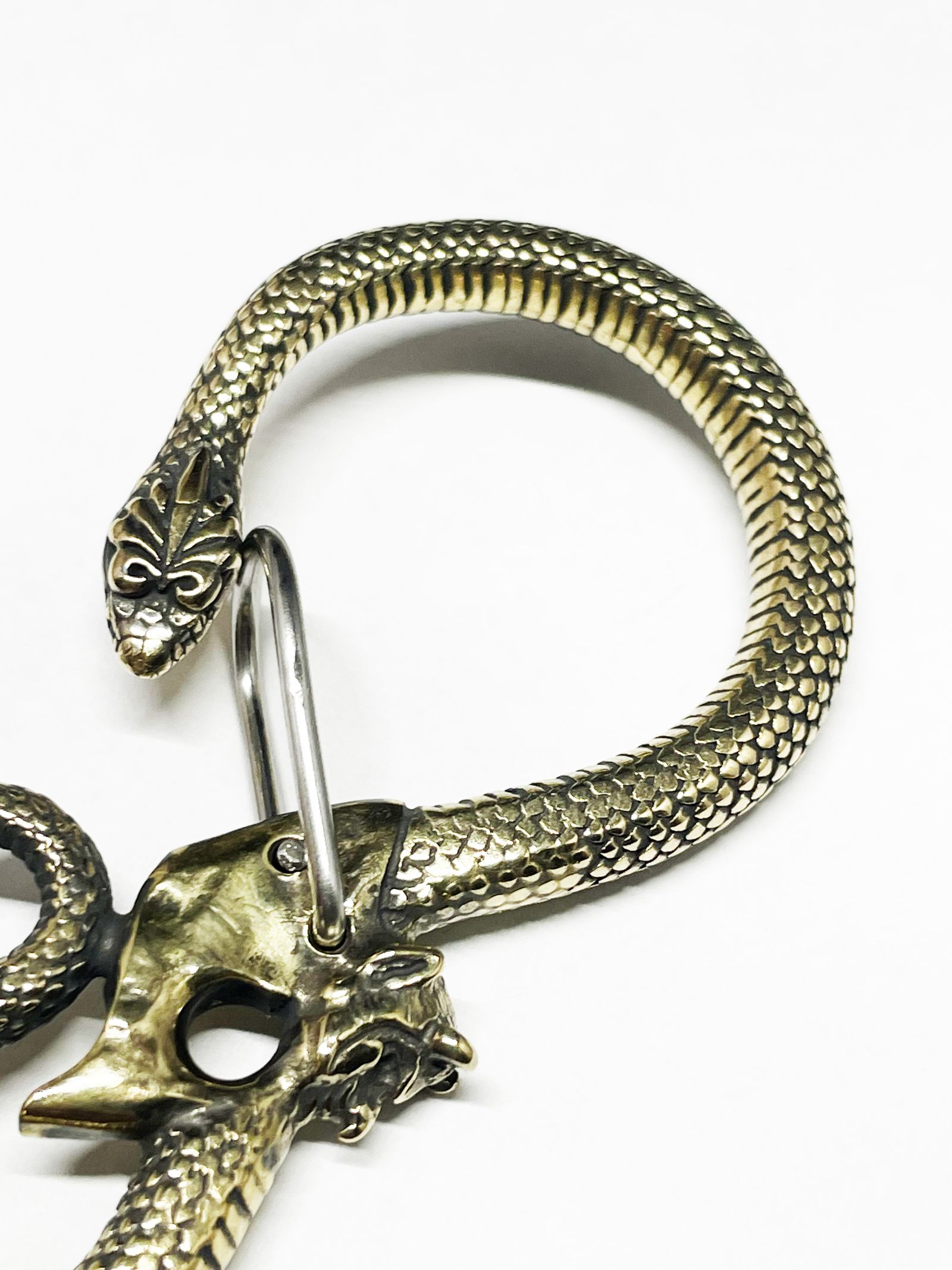 【お取り寄せ注文】SNAKE & DEVIL KEYHOLDER (BRASS)
