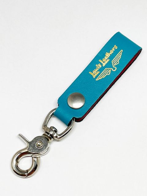 LEWIS LEATHERS BELT LOOP KEYRING Mk2 (TURQUOISE)